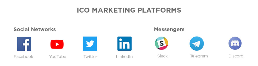 ICO Marketing Platforms: Social Networks, Messengers