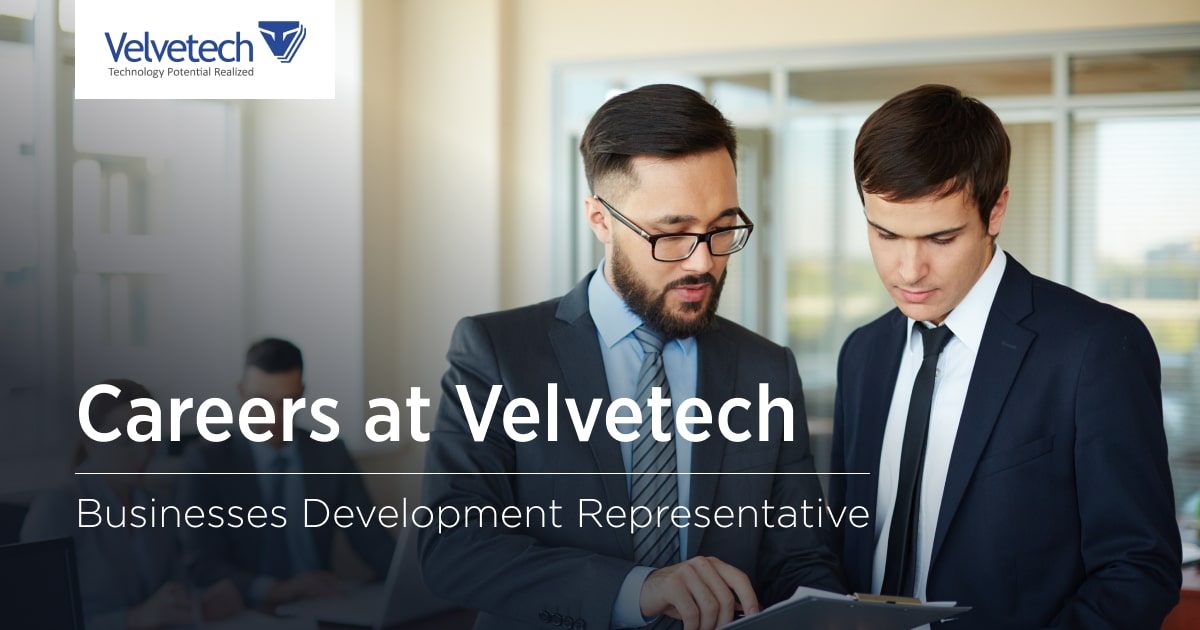 Business Development Representative Careers Velvetech